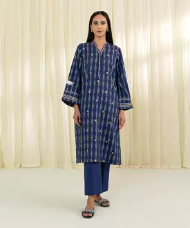 2 Piece - Embroidered Jacquard Suit