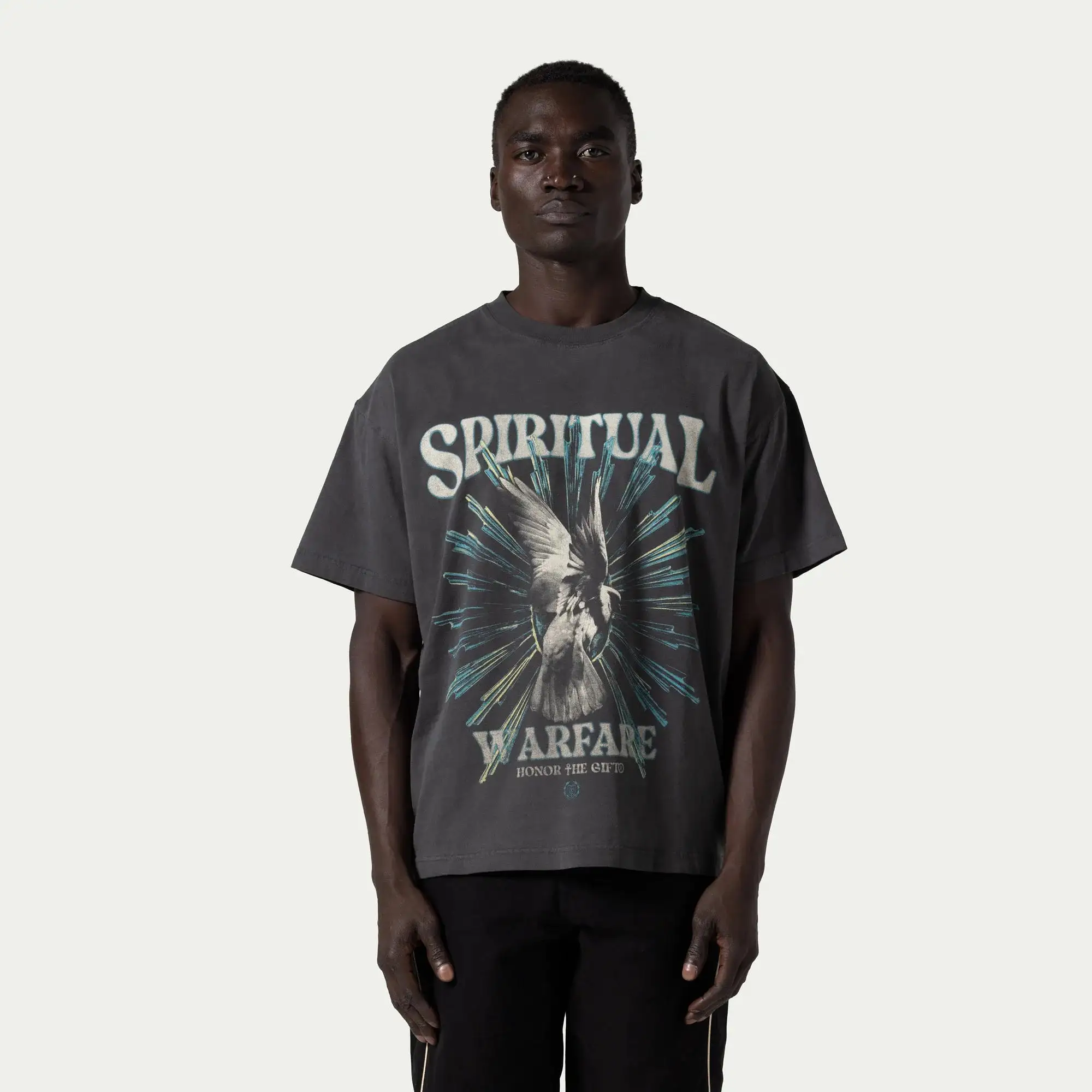 A Spring Spiritual Conflict SS Tee Black