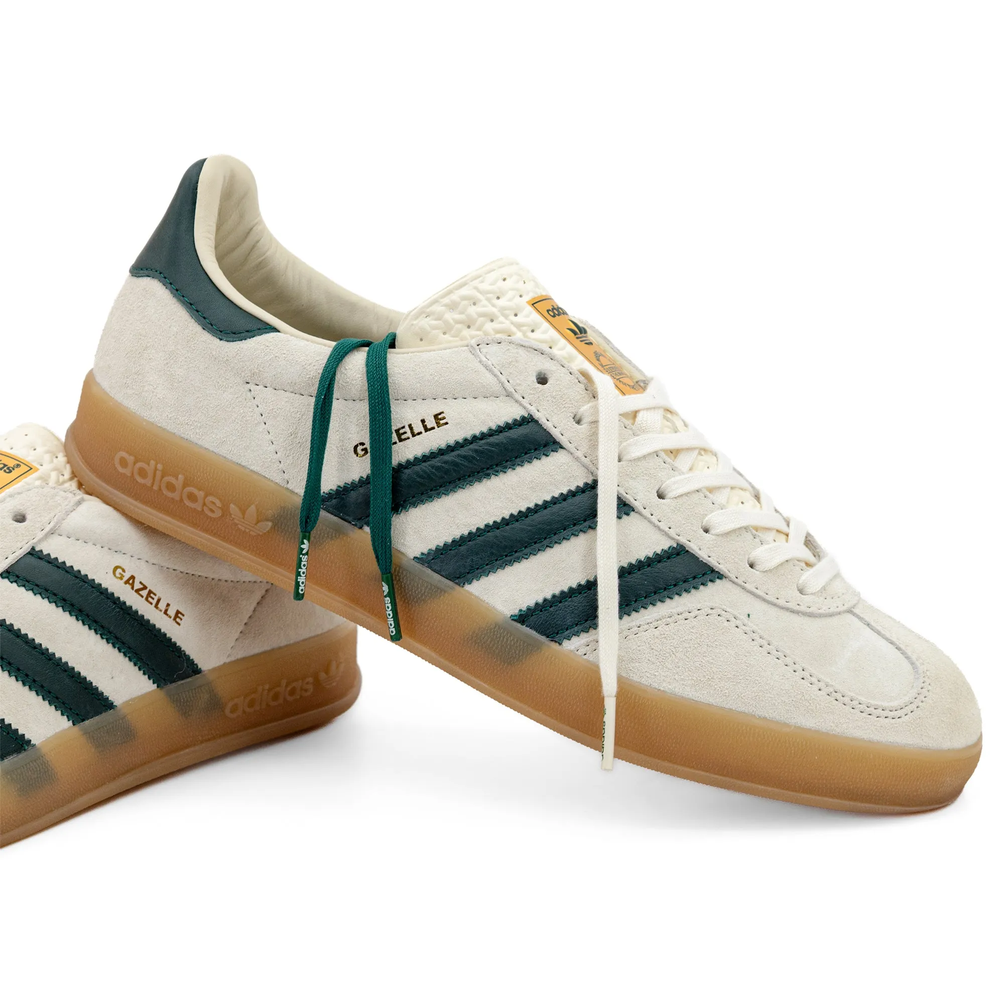 adidas Gazelle Indoor Cream White/Collegiate Green/Gum IH7502