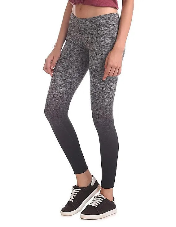 Aeropostale Elasticized Waist Heathered Leggings