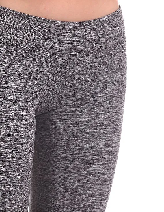 Aeropostale Elasticized Waist Heathered Leggings