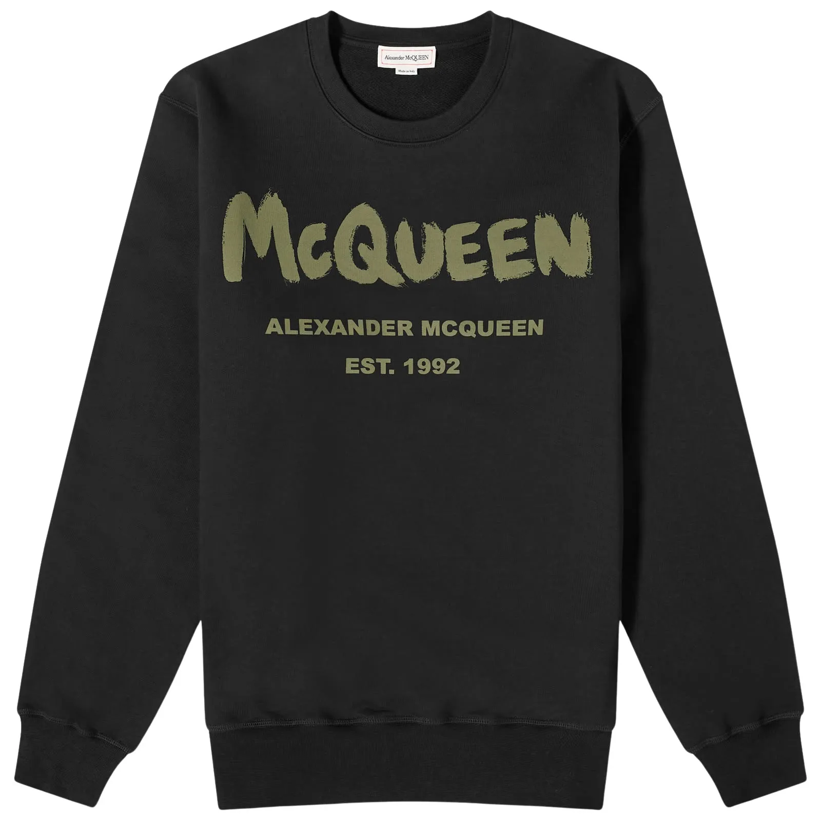 alexander mcqueen  |Crew Neck Unisex Street Style Long Sleeves Cotton Logo