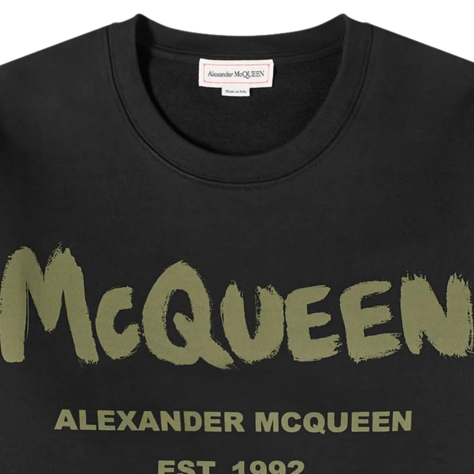 alexander mcqueen  |Crew Neck Unisex Street Style Long Sleeves Cotton Logo