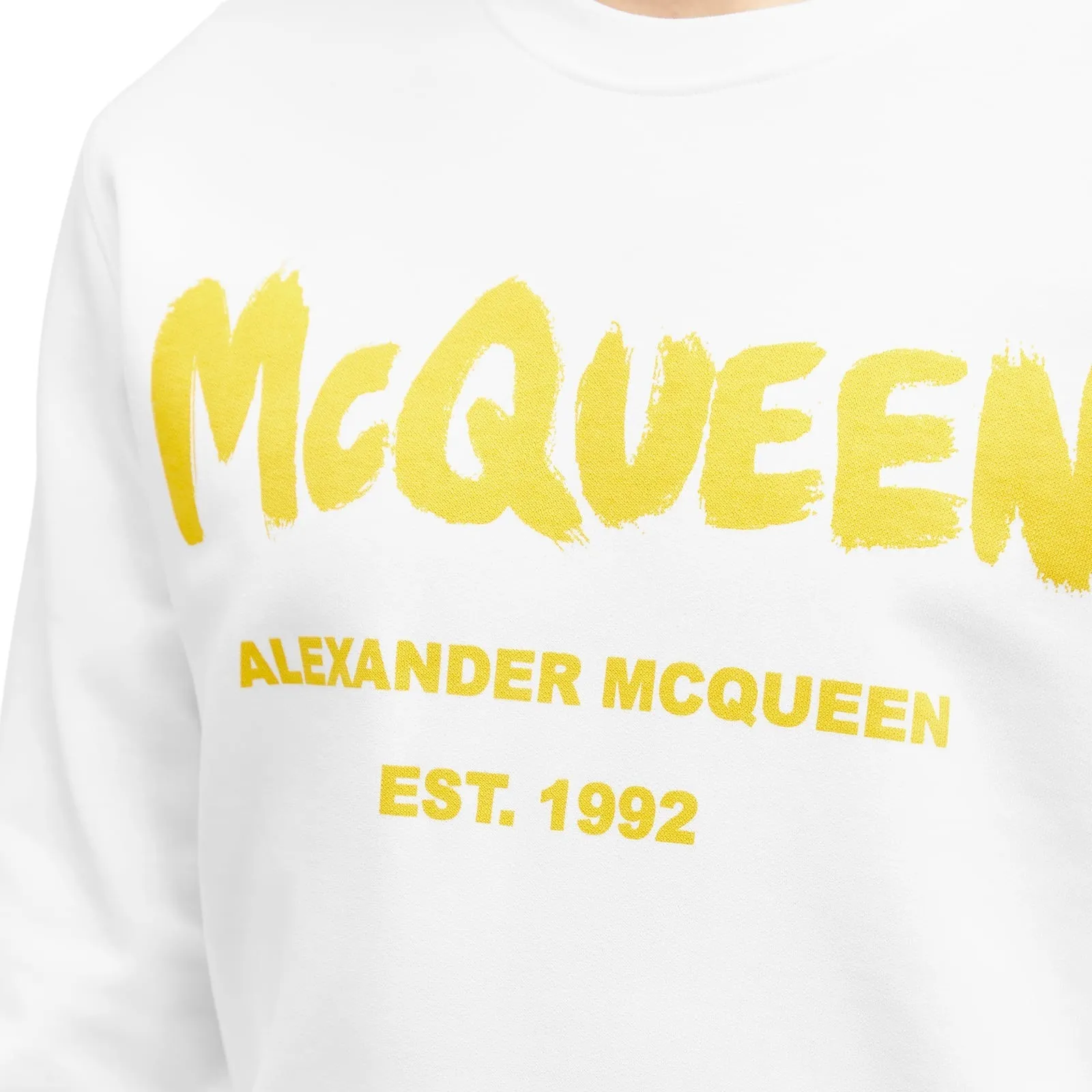 alexander mcqueen  |Crew Neck Unisex Street Style Long Sleeves Cotton Logo