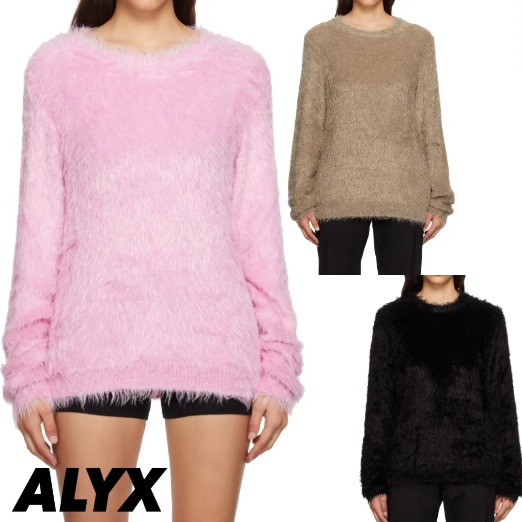 ALYX  |Casual Style U-Neck Long Sleeves Plain V-neck & Crew neck