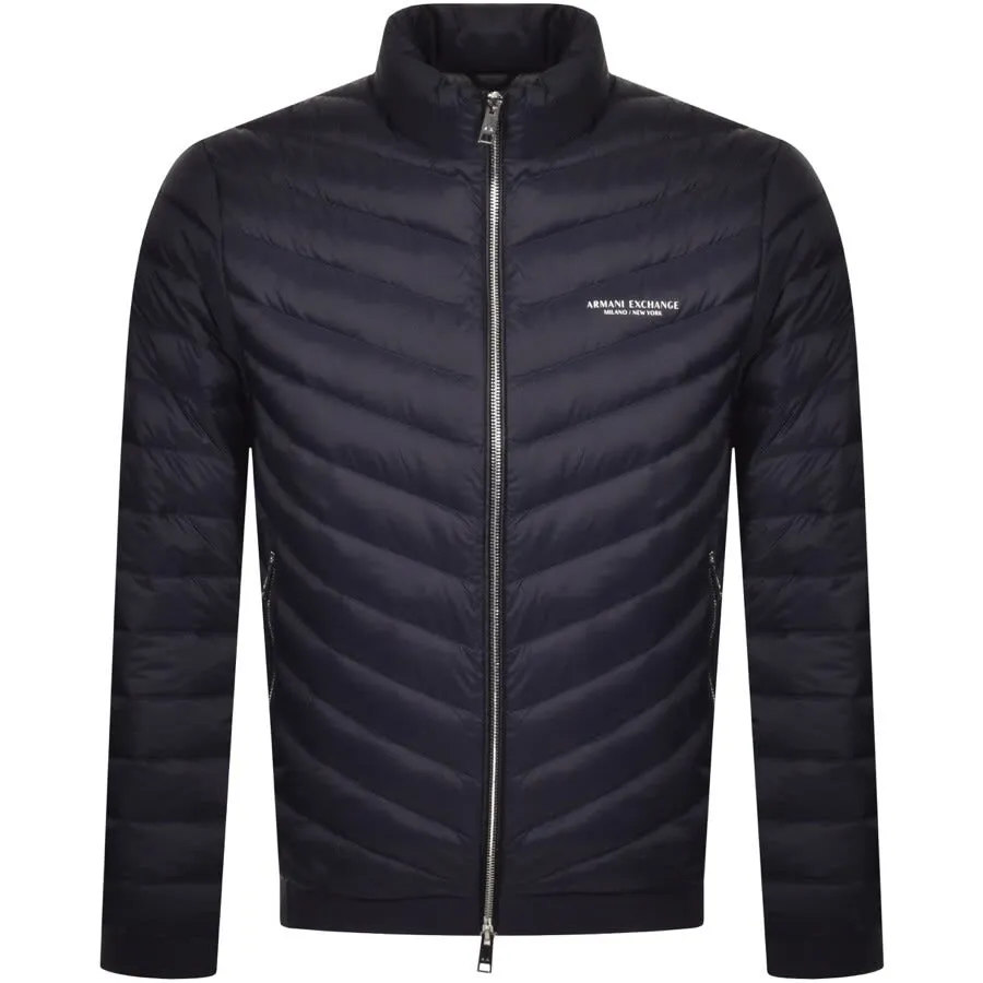 Armani Exchange Padded Down Jacket Navy