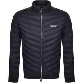 Armani Exchange Padded Down Jacket Navy