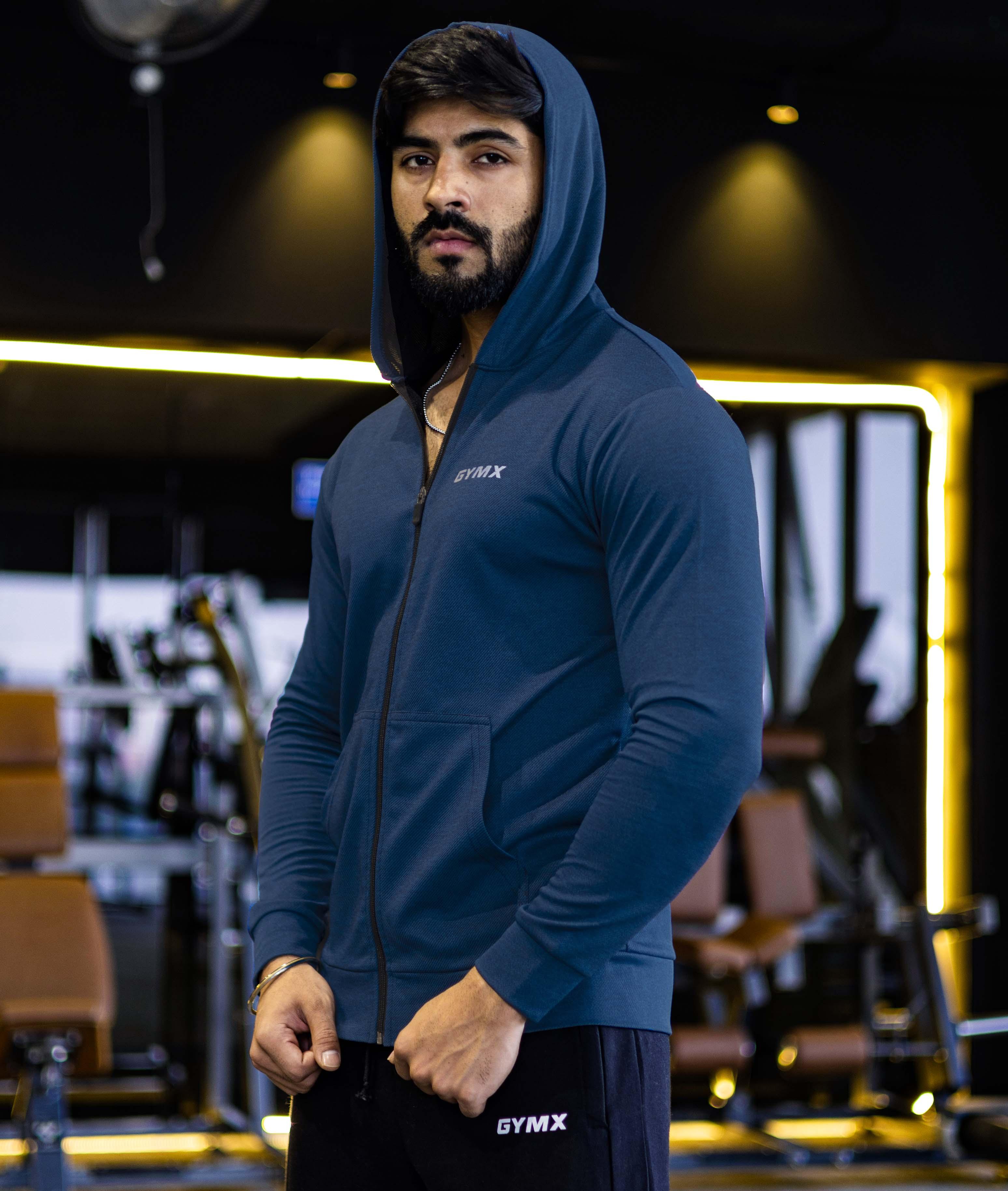 Beast GymX Hoodie: Envy Blue