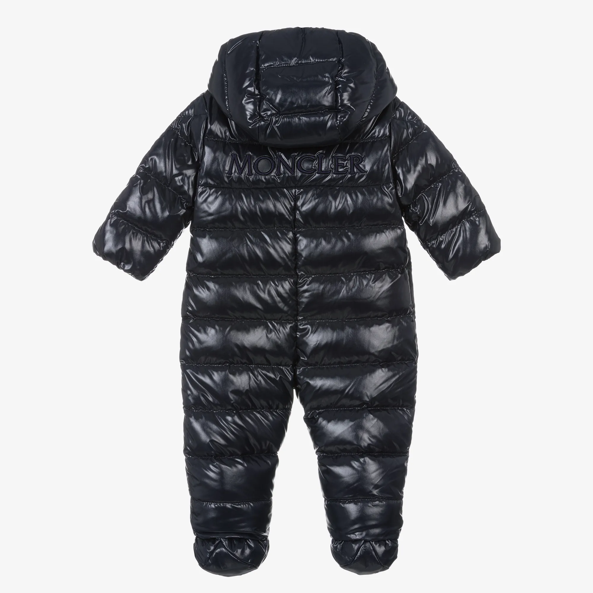 Blue Down Padded Indro Puffer Snowsuit