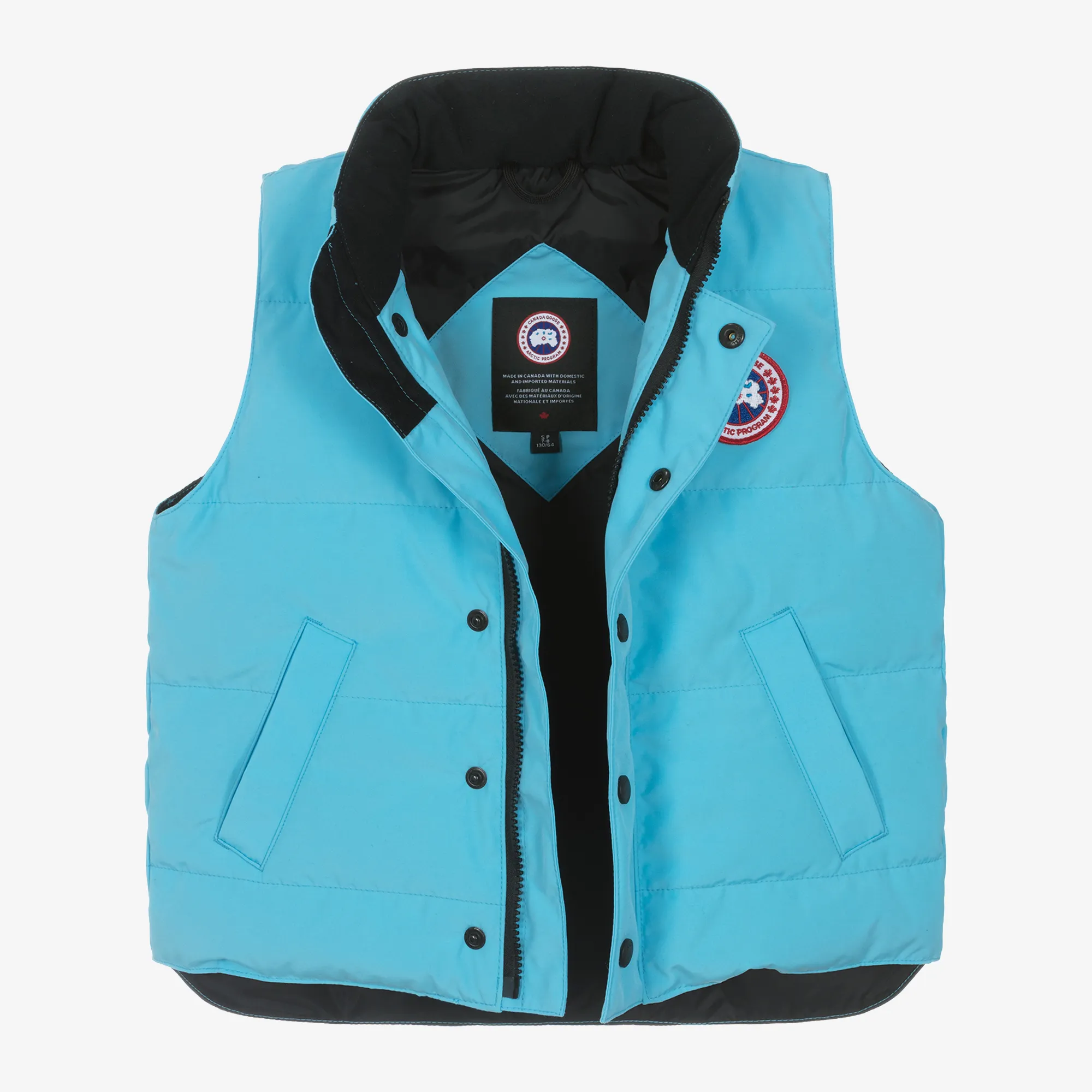 Blue Down Padded Vanier Gilet