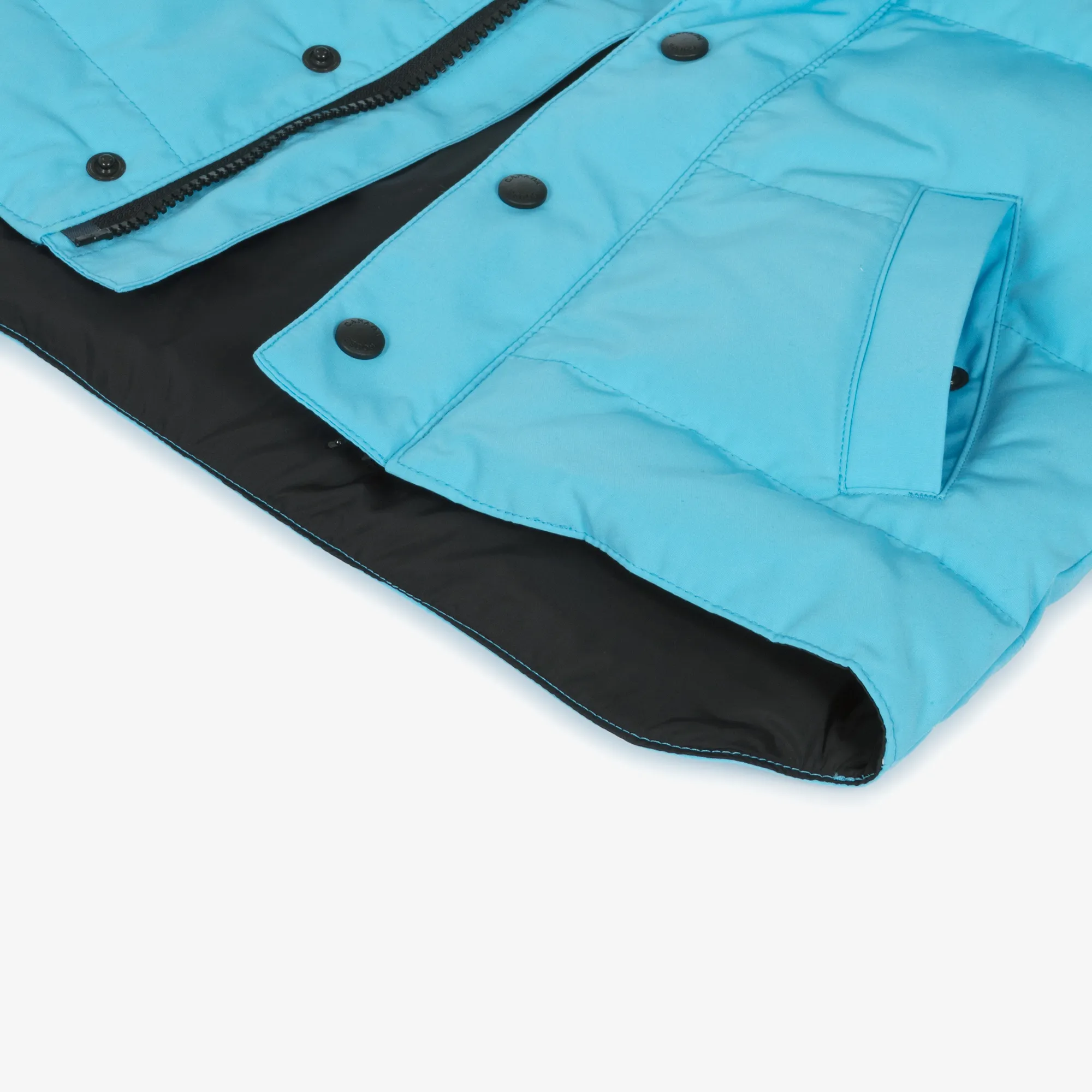 Blue Down Padded Vanier Gilet