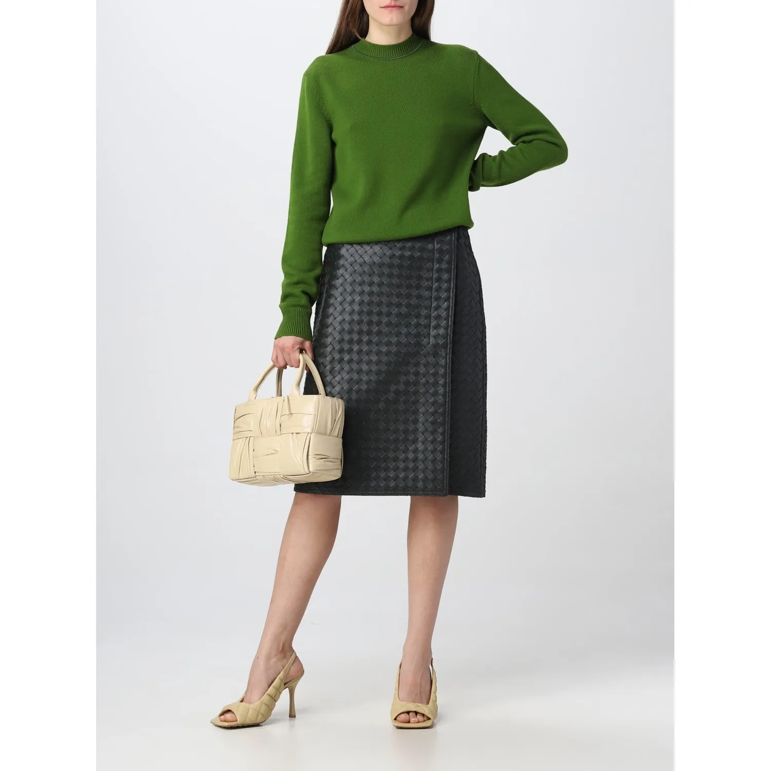 BOTTEGA VENETA  |Casual Style U-Neck Long Sleeves Plain V-neck & Crew neck