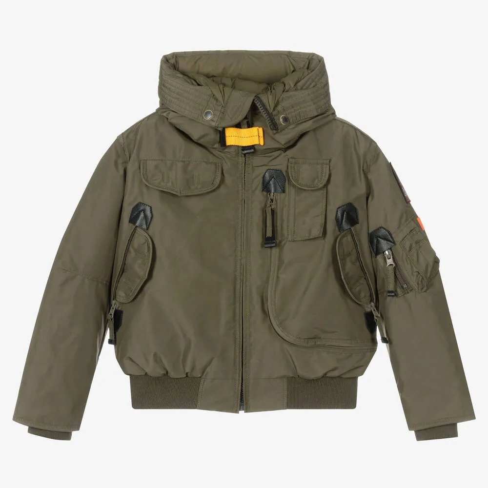 Boys Green Down Padded Jacket