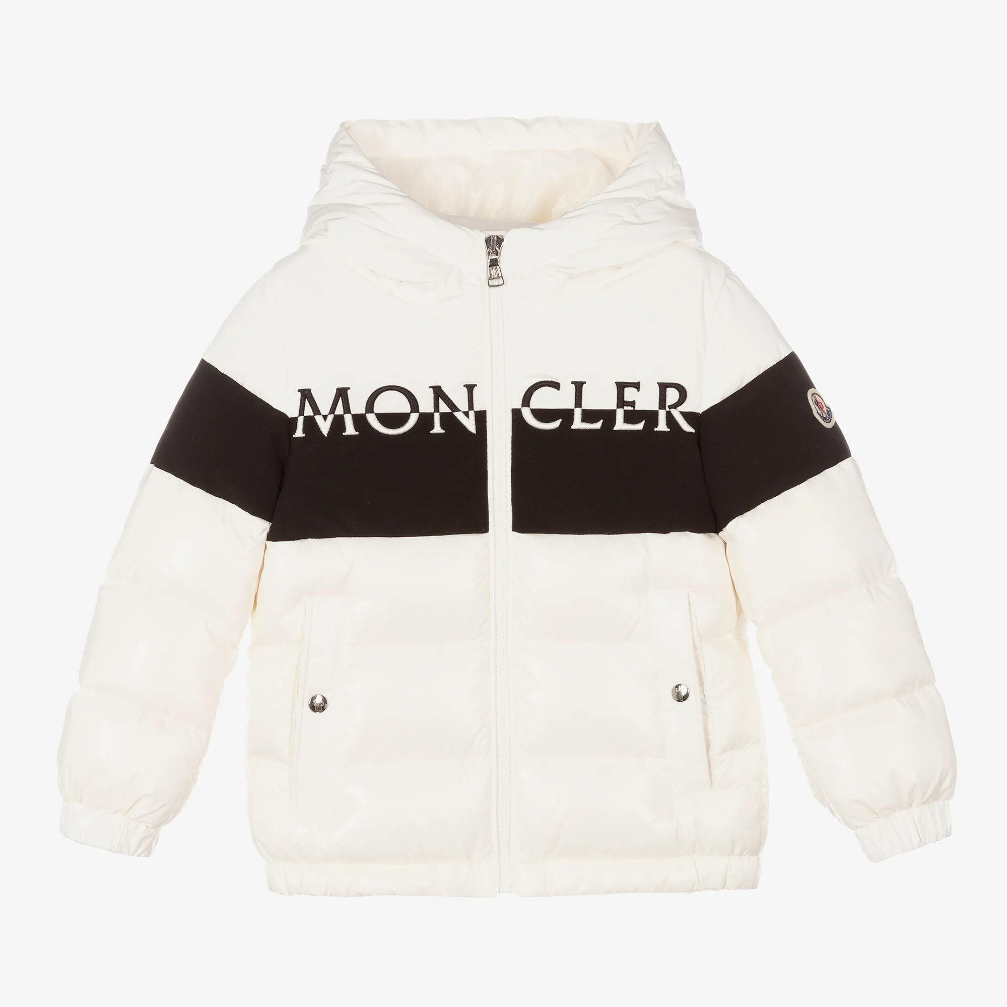 Boys White Down Padded Jacket