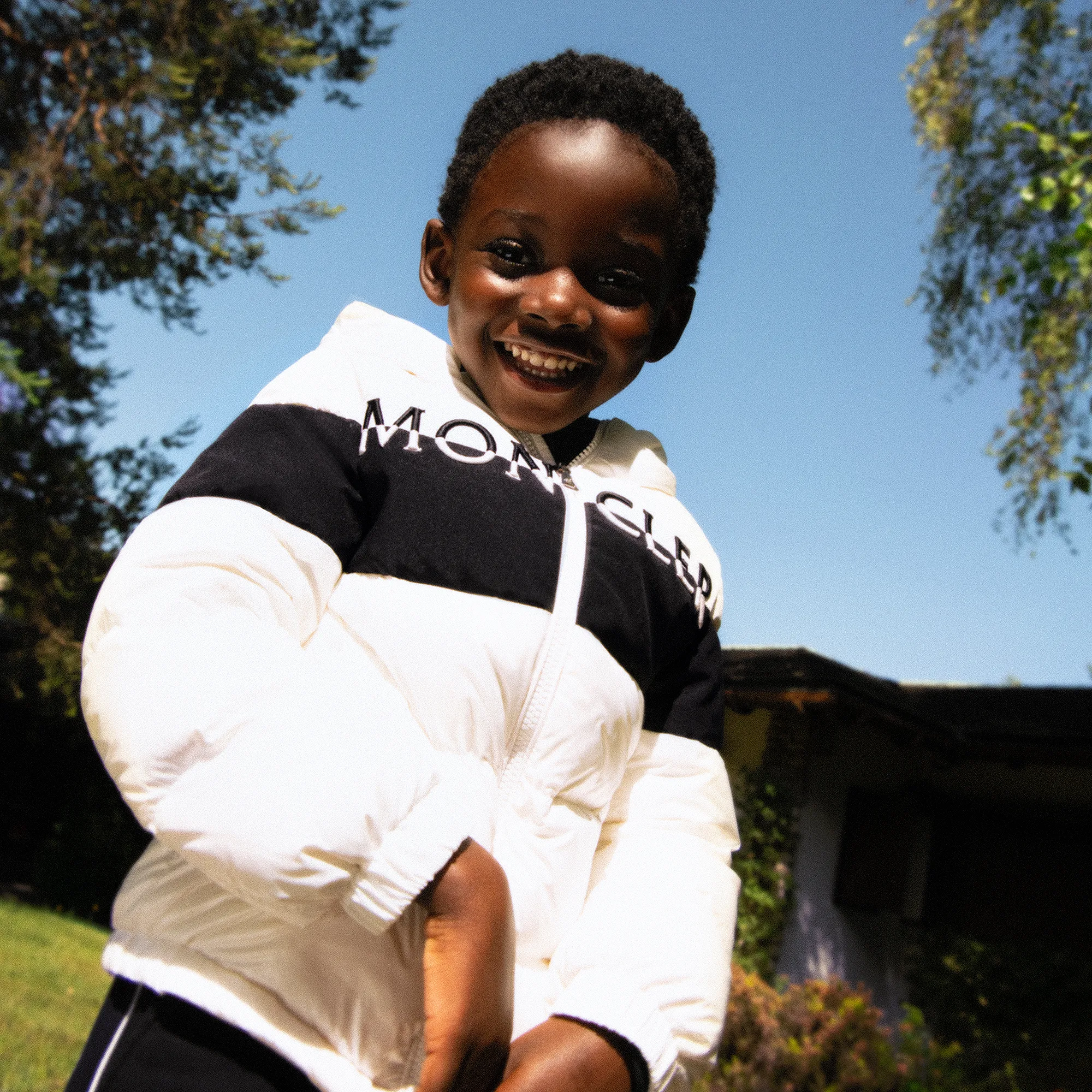 Boys White Down Padded Jacket