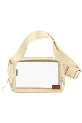 C.C Clear Stadium Ivory Fanny Pack