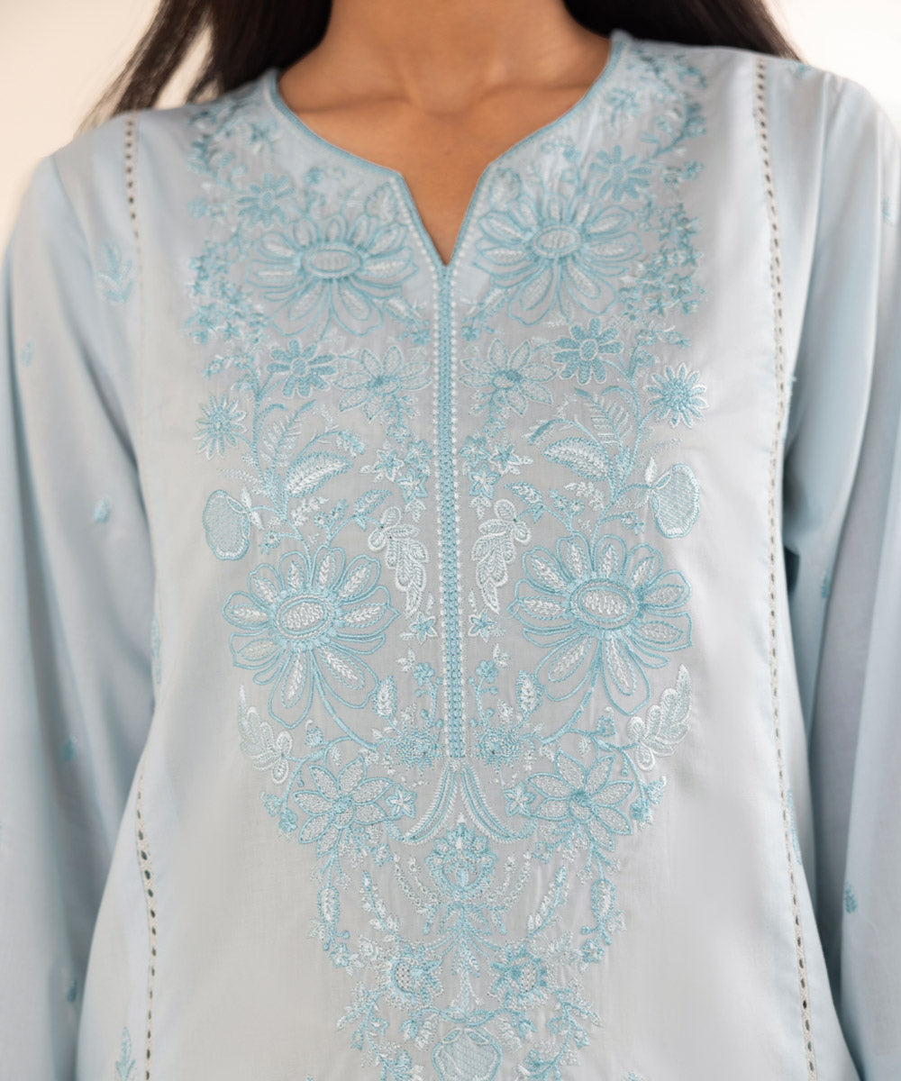 Chikankari Embroidered Shirt