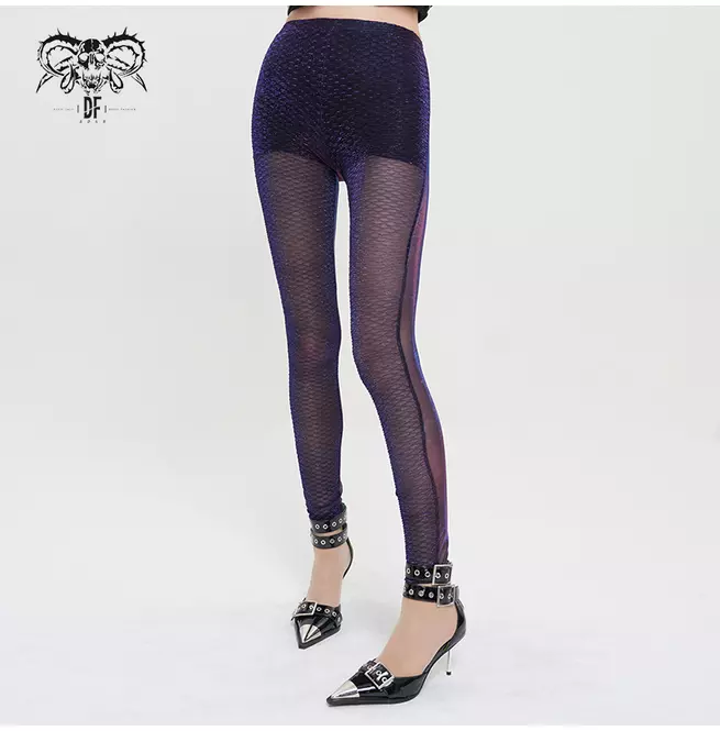 Cyberpunk High Waist Transparent Leggings