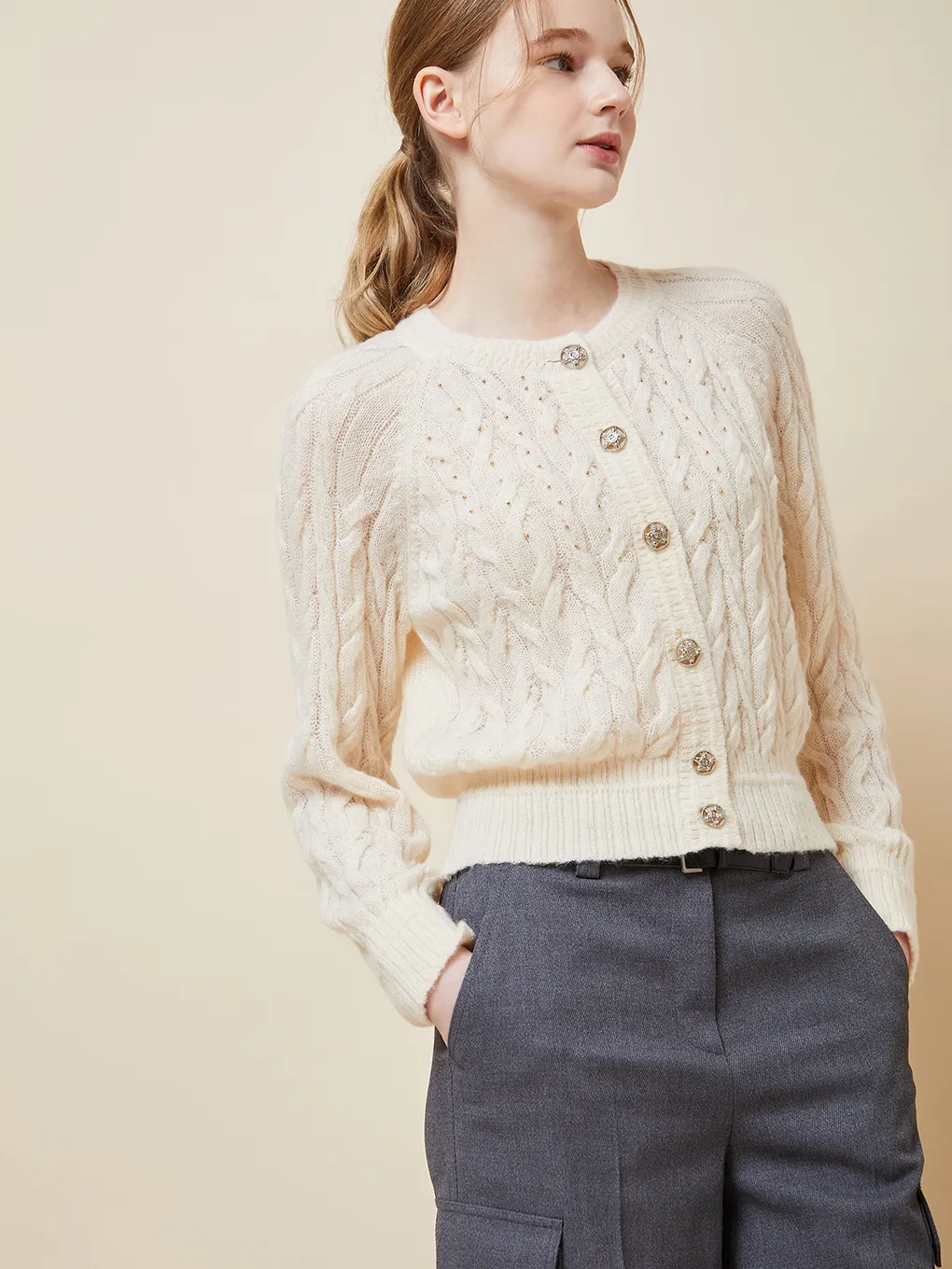 DEWL  |Wool Nylon Street Style Long Sleeves Office Style