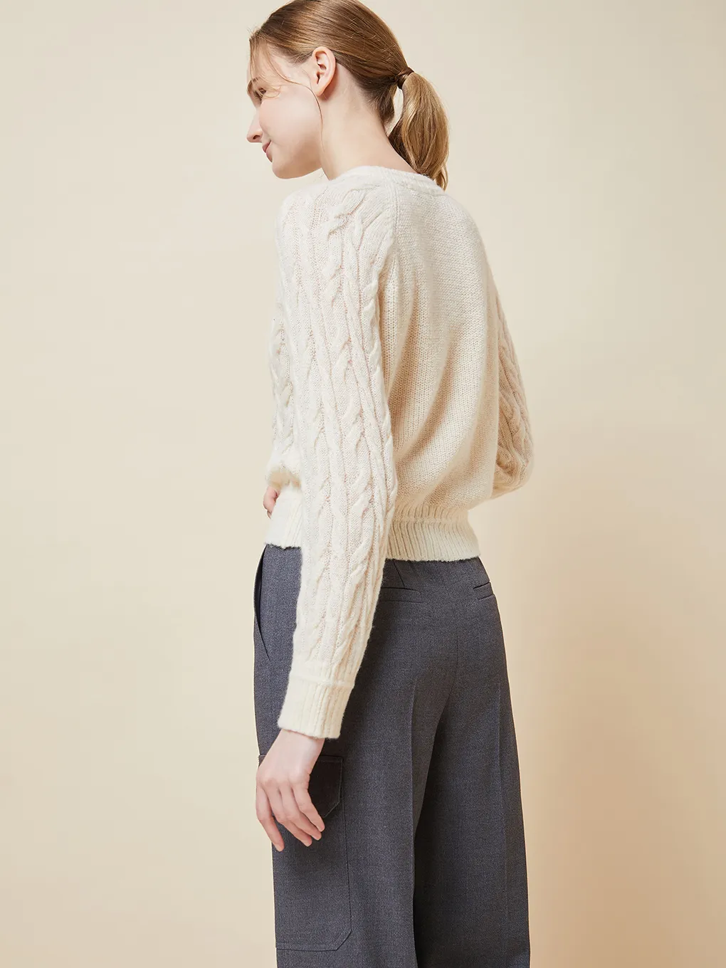 DEWL  |Wool Nylon Street Style Long Sleeves Office Style