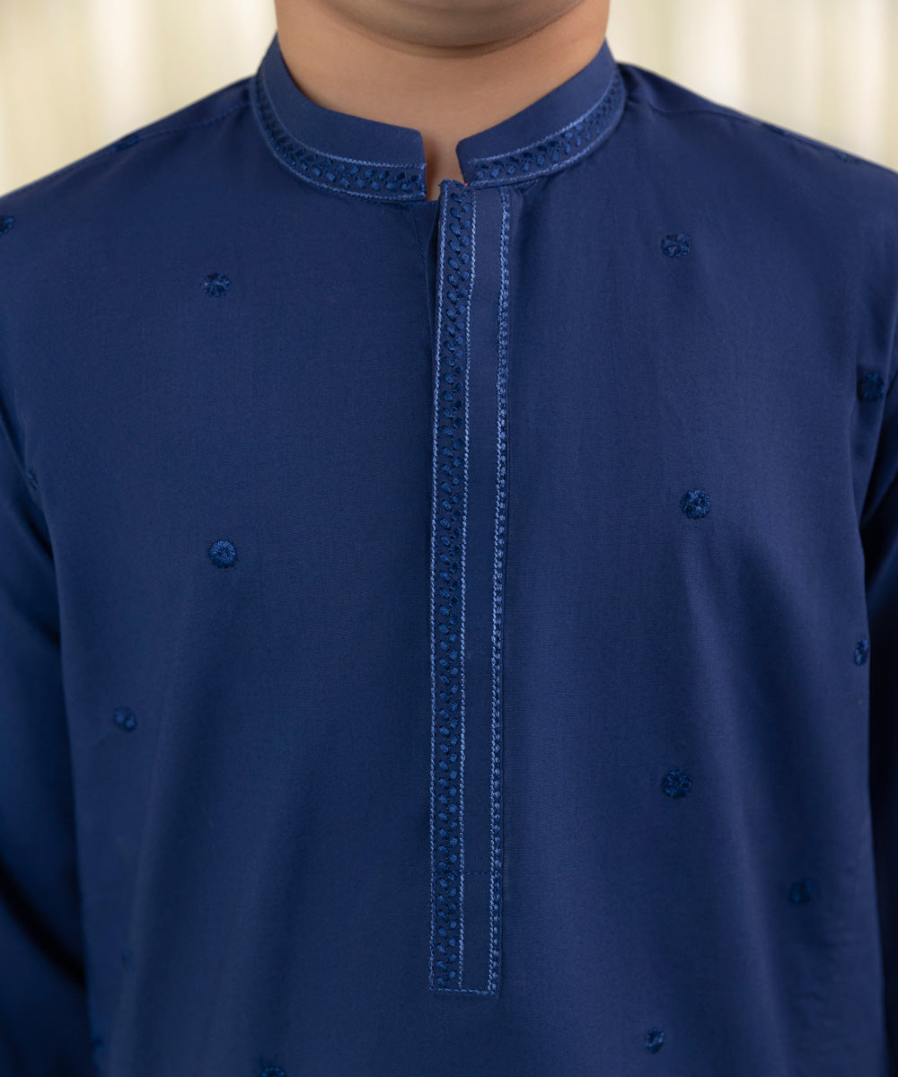 Embroidered Cambric Kurta