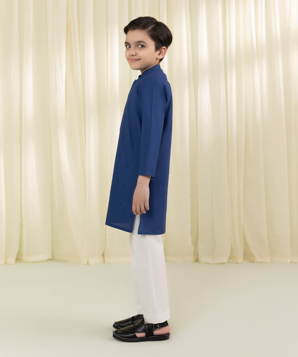 Embroidered Cambric Kurta