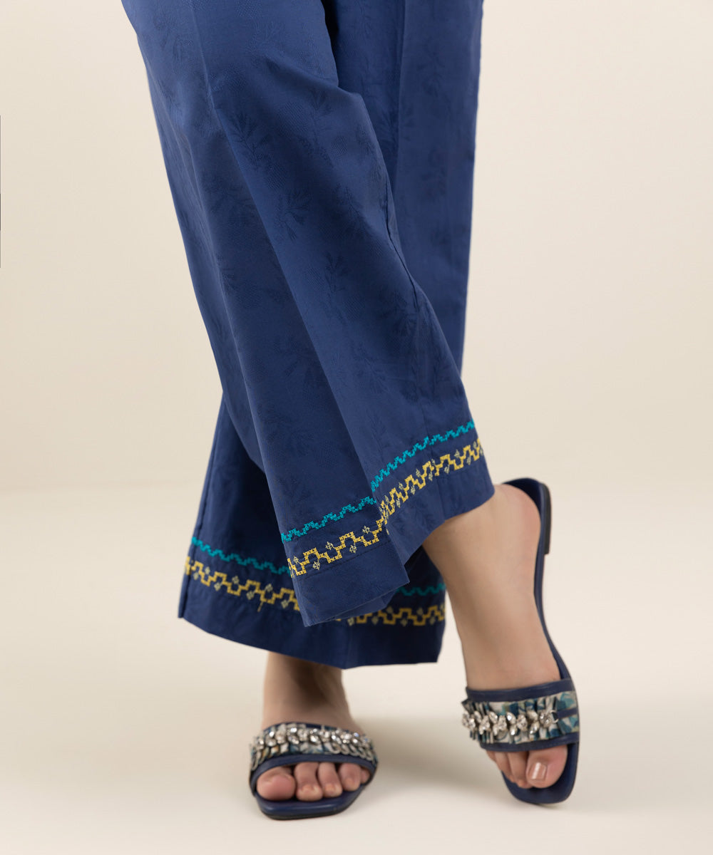 Embroidered Jacquard Culottes