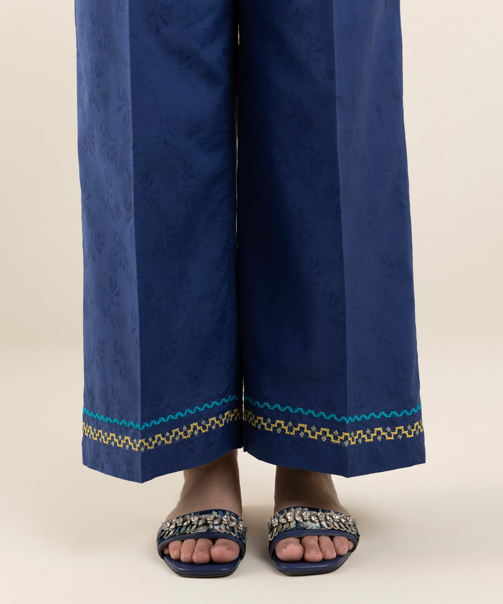 Embroidered Jacquard Culottes