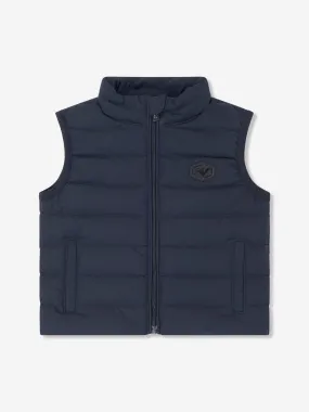 Emporio Armani Baby Boys Down Padded Gilet in Navy