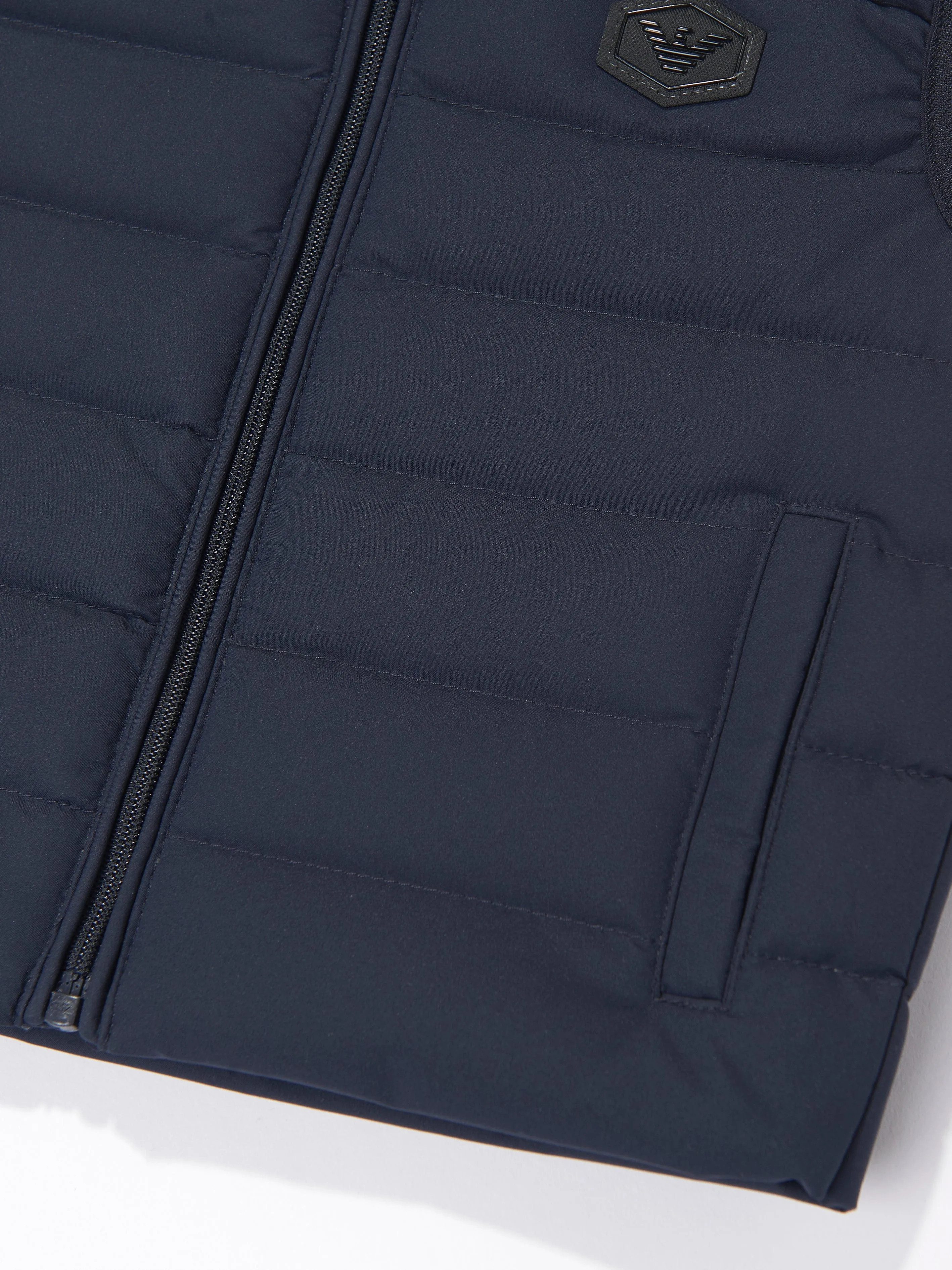 Emporio Armani Baby Boys Down Padded Gilet in Navy