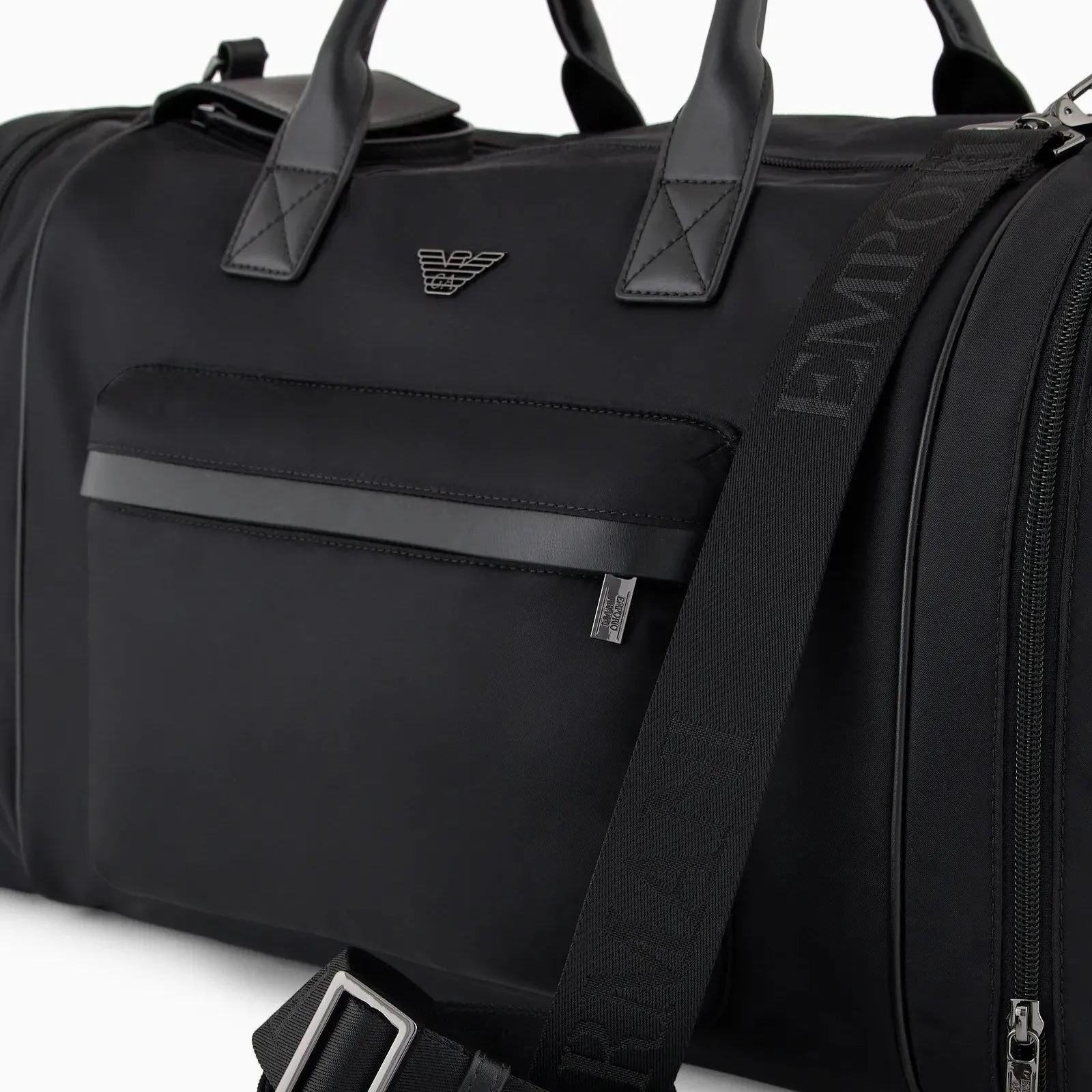 Emporio Armani Recycled Nylon Weekend Bag