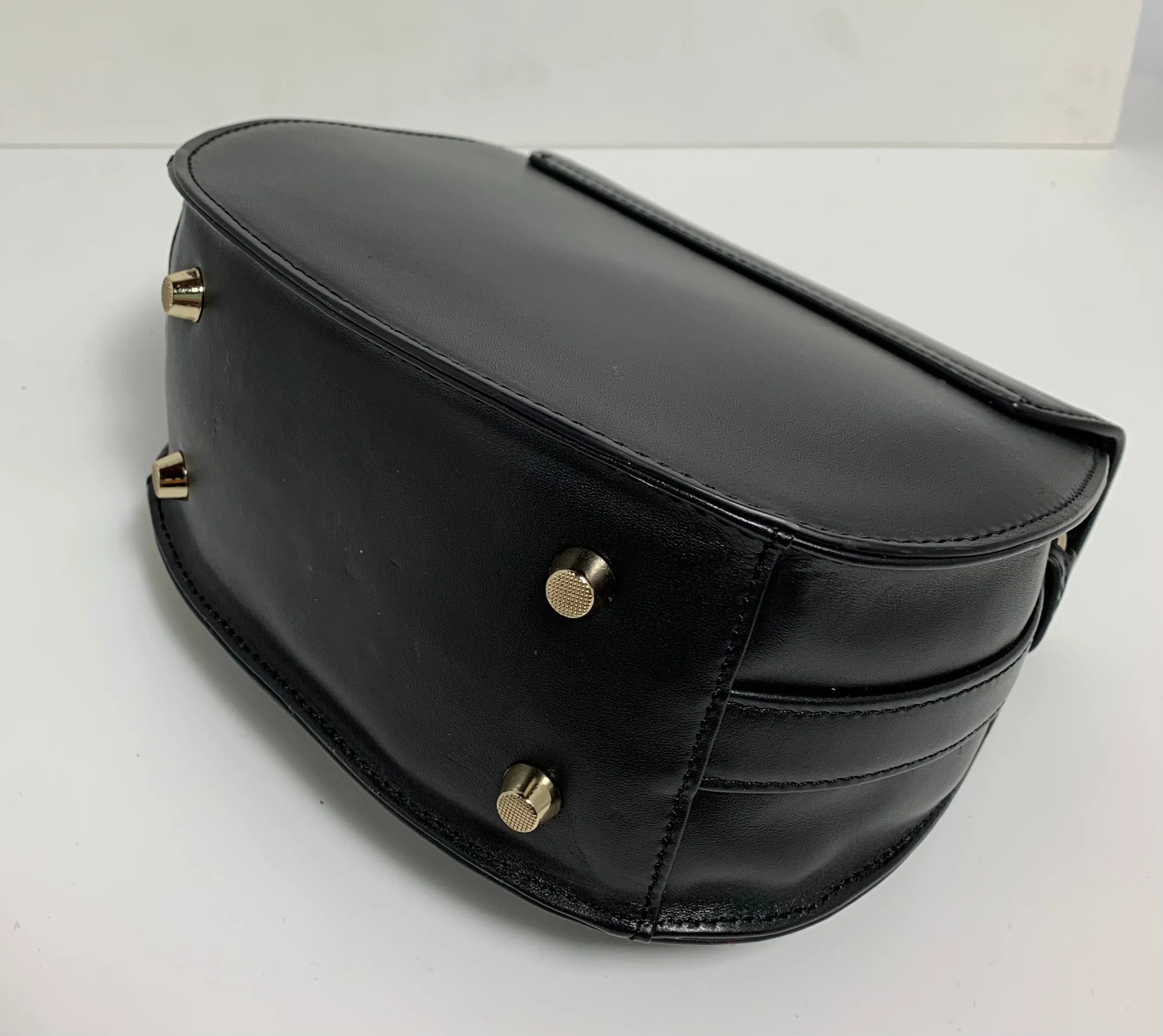 FLP5079-Black Leather Small bag