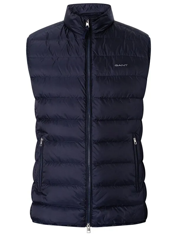 GANT Light Padded Down Gilet - Evening Blue