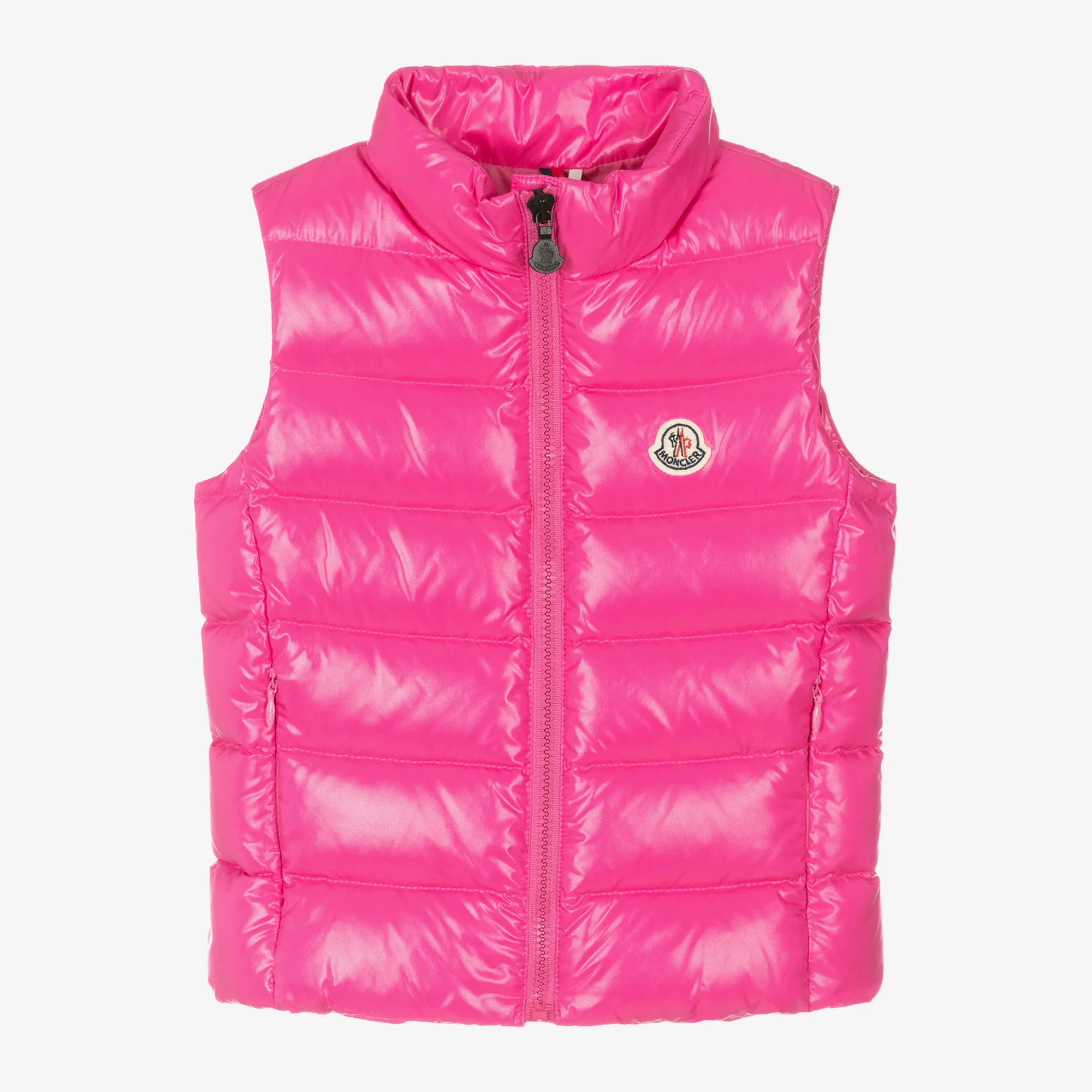 Girls Fuchsia Pink Ghany Down Padded Gilet