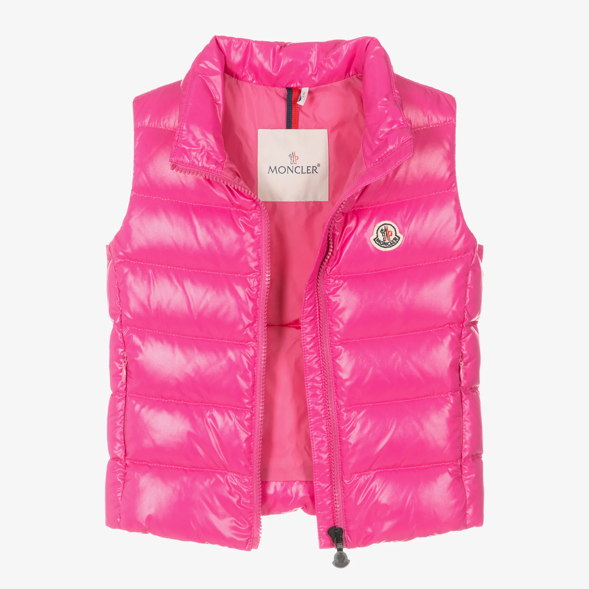 Girls Fuchsia Pink Ghany Down Padded Gilet