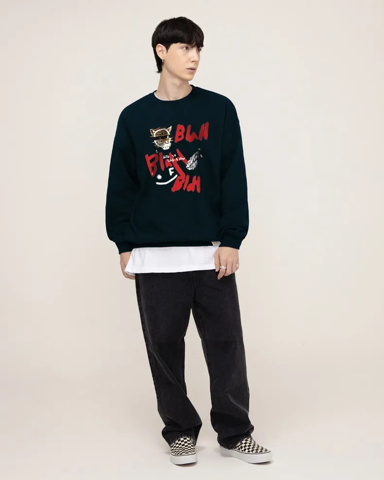 GRAVER  |[GRAVER]★BLAH BLAH SMILE SWEATSHIRT