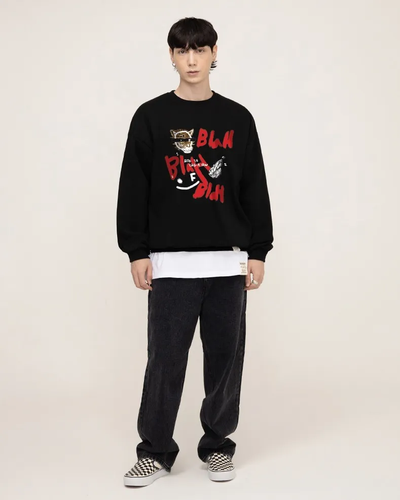 GRAVER  |[GRAVER]★BLAH BLAH SMILE SWEATSHIRT