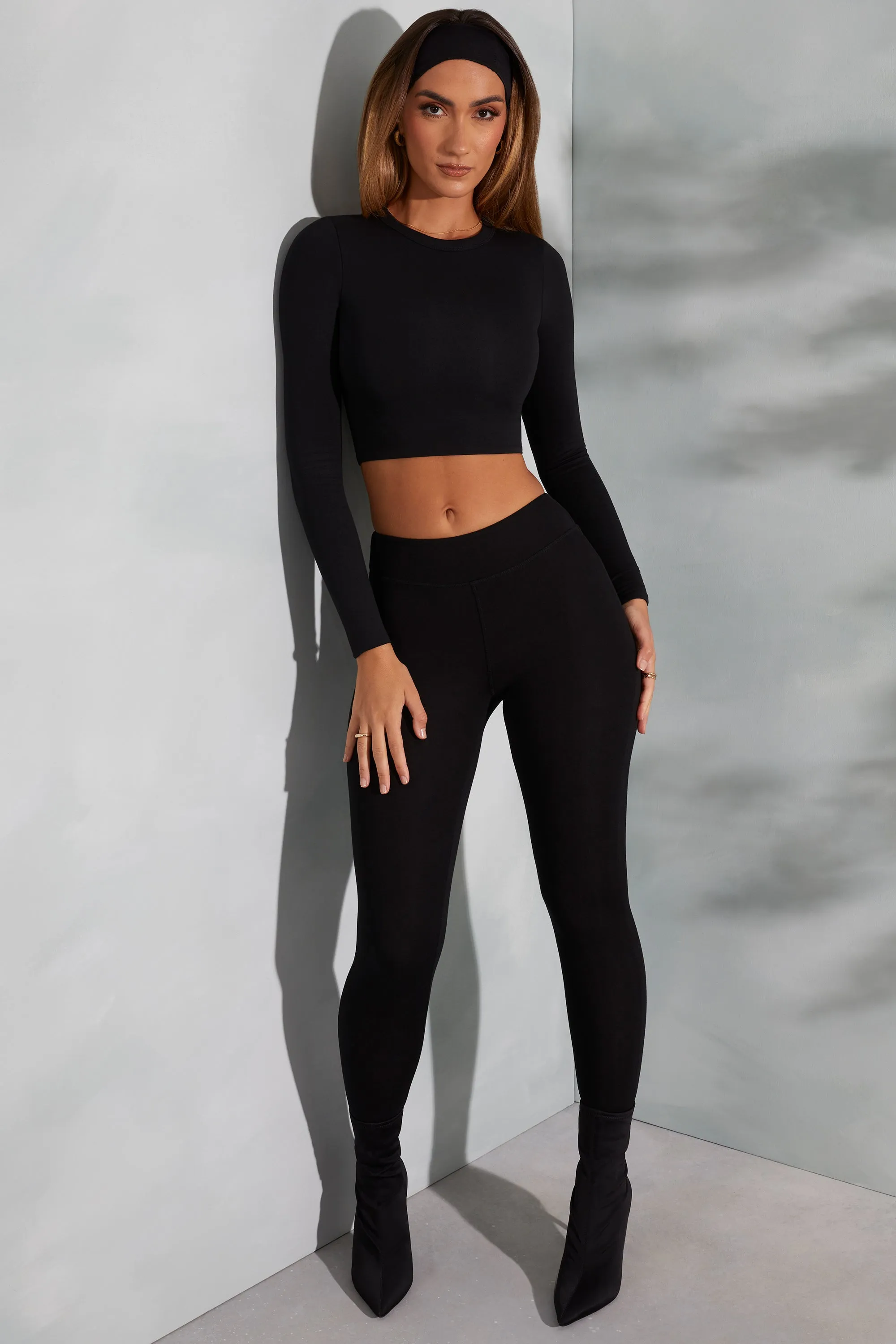 High Waist Leggings in Black