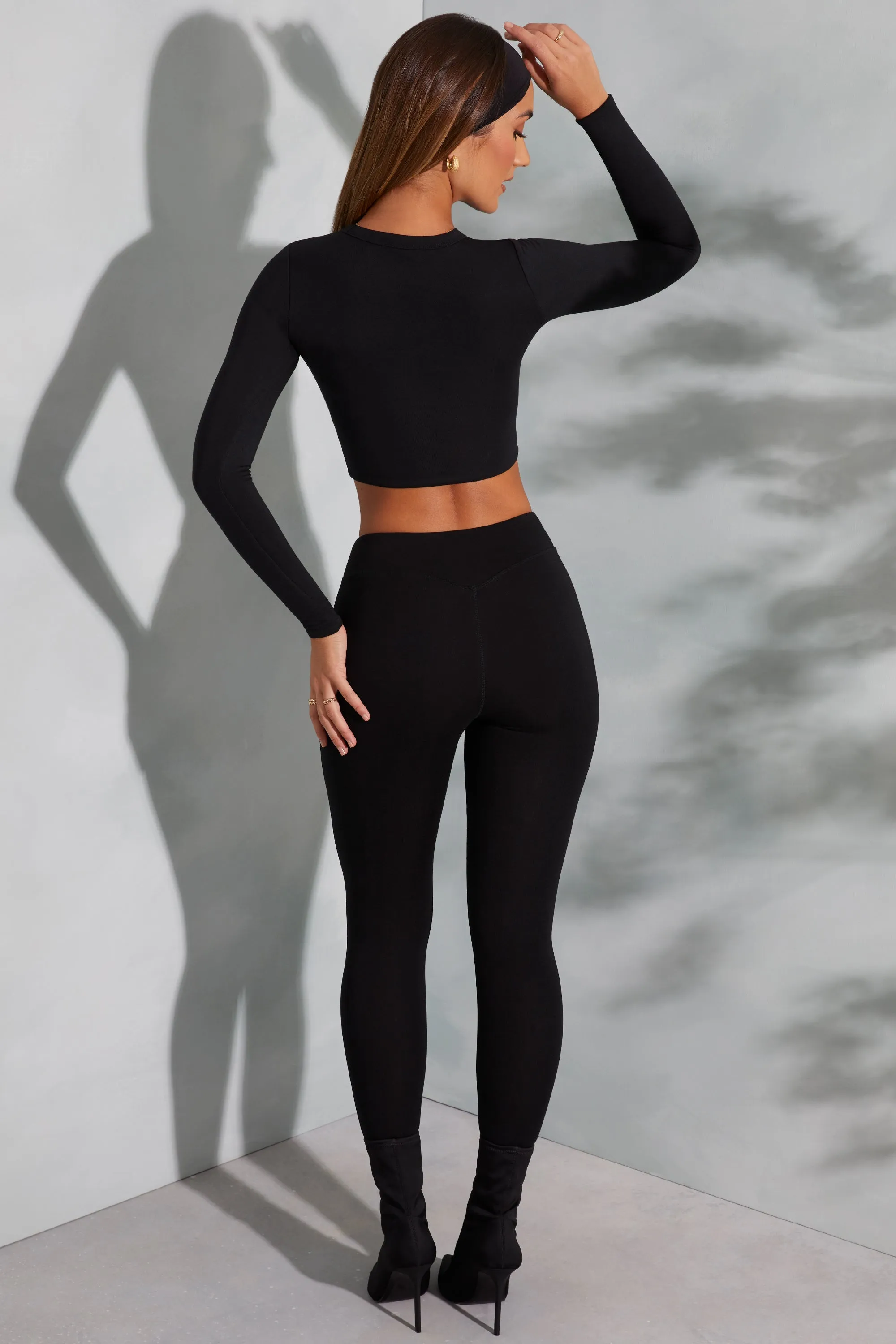 High Waist Leggings in Black