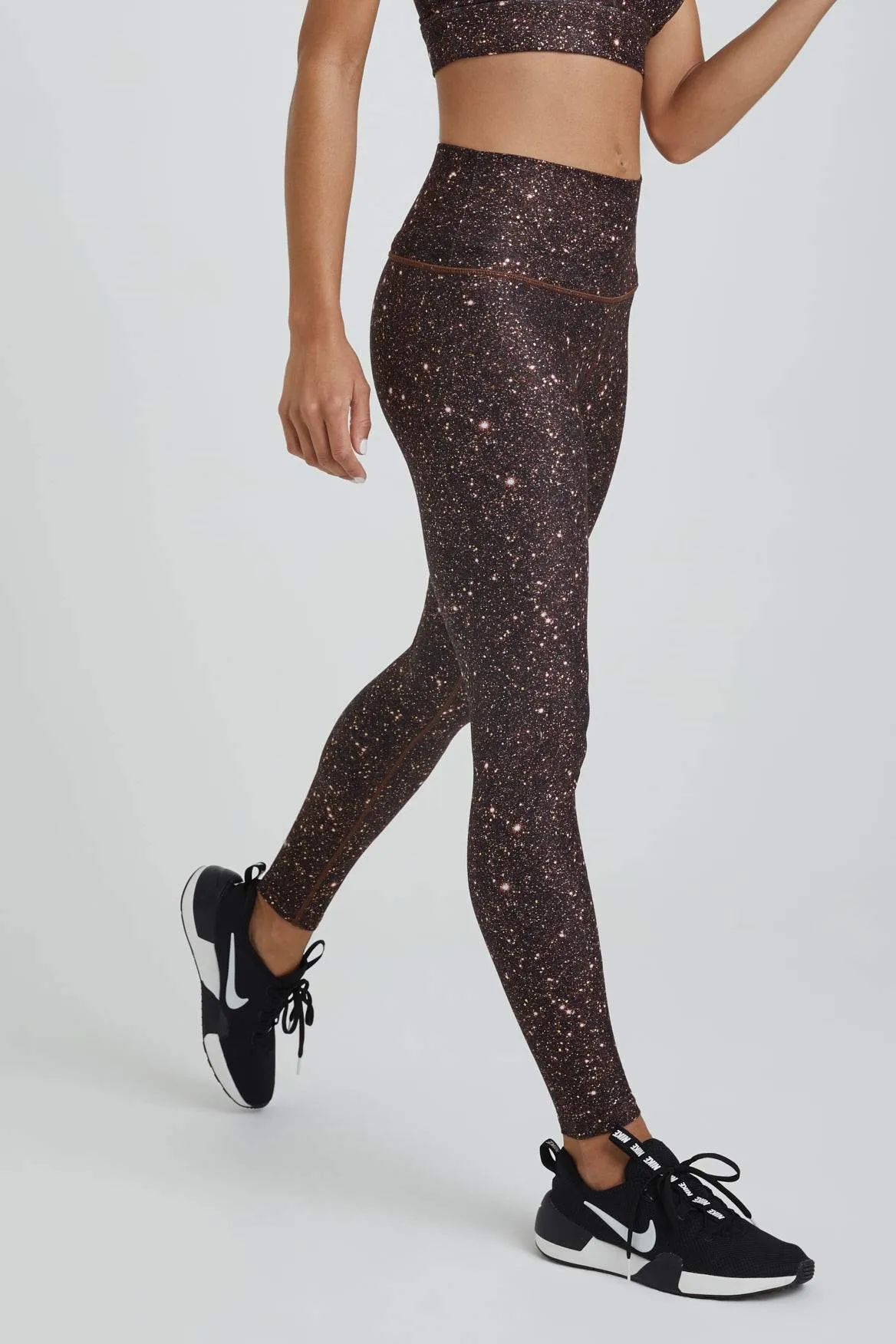 High Waist Leggings Super Disco Mocha