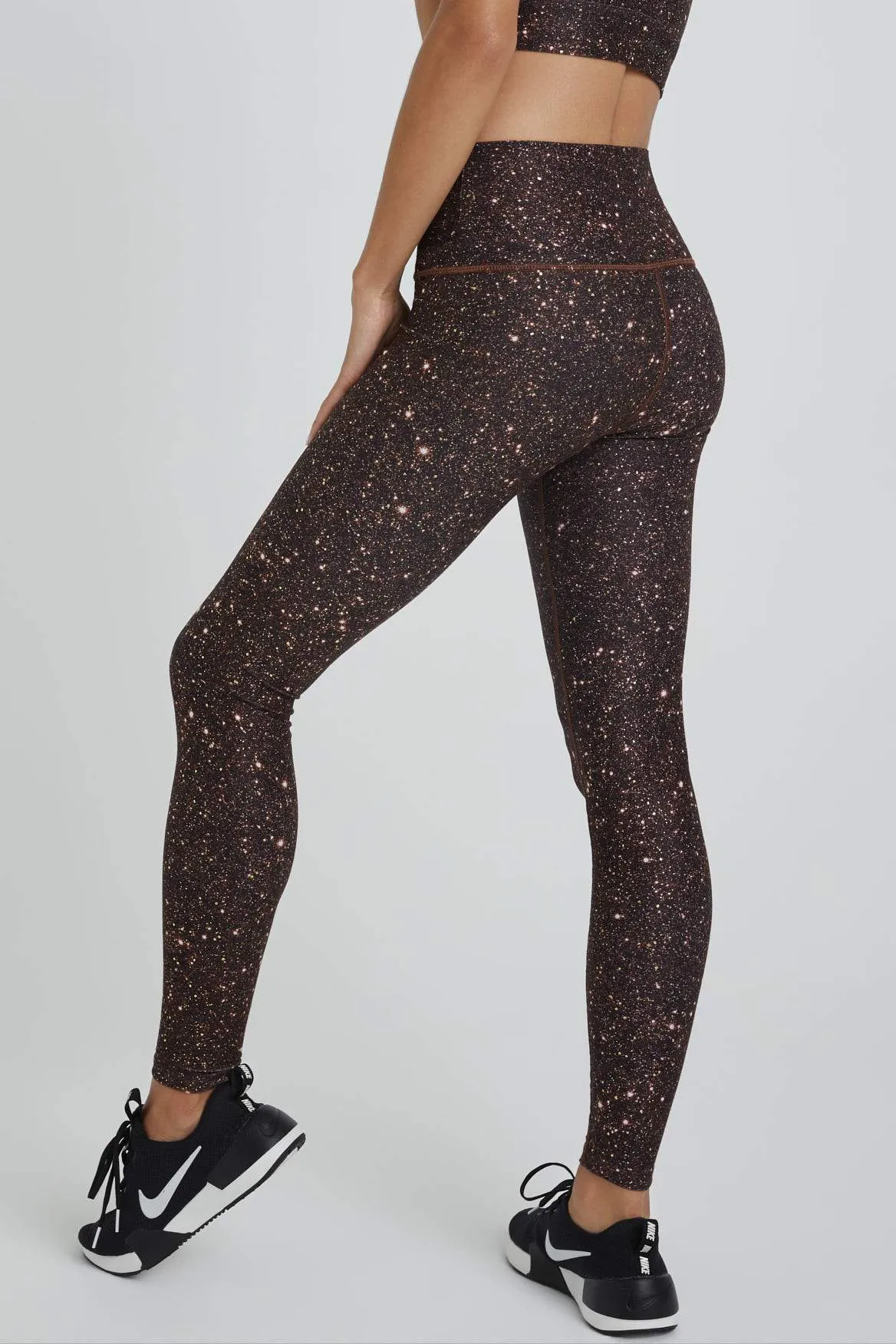 High Waist Leggings Super Disco Mocha