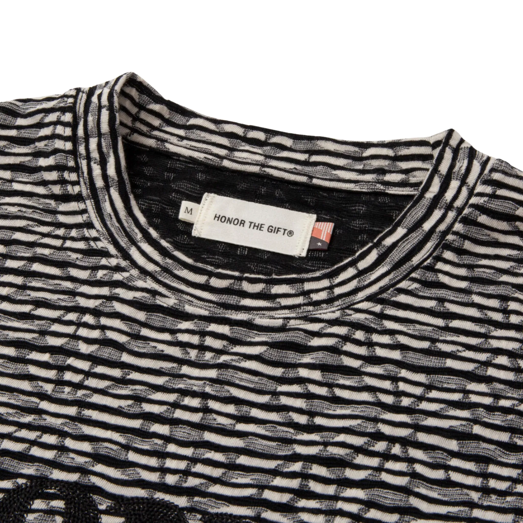 Honor The Gift Stripe Box Tee (Black)