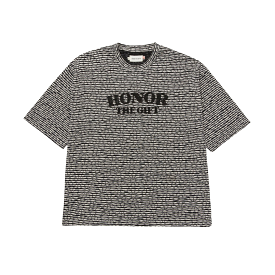 Honor The Gift Stripe Box Tee (Black)