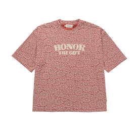 Honor The Gift Stripe Box Tee (Brick)