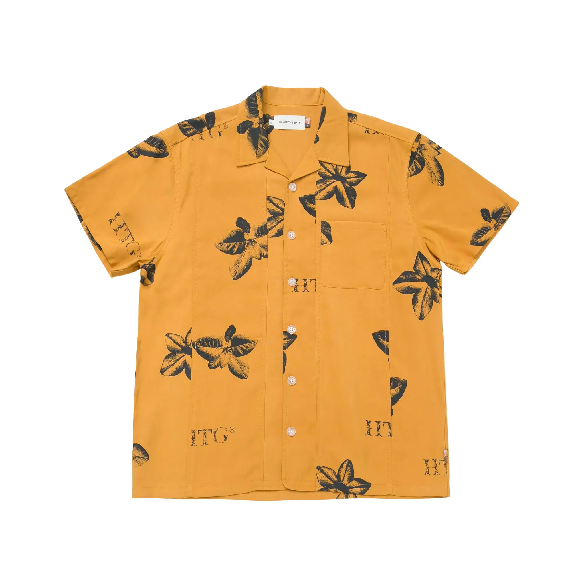 Honor The Gift Tobacco Woven Button Up Shirt (Mustard)