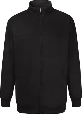 Kam Casual Full Zip Sweater - Black