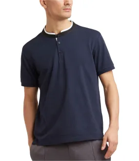 Kenneth Cole Mens Knit Henley Shirt