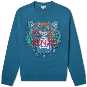 Kenzo Embroidered Tiger Crew SweatDark Blue