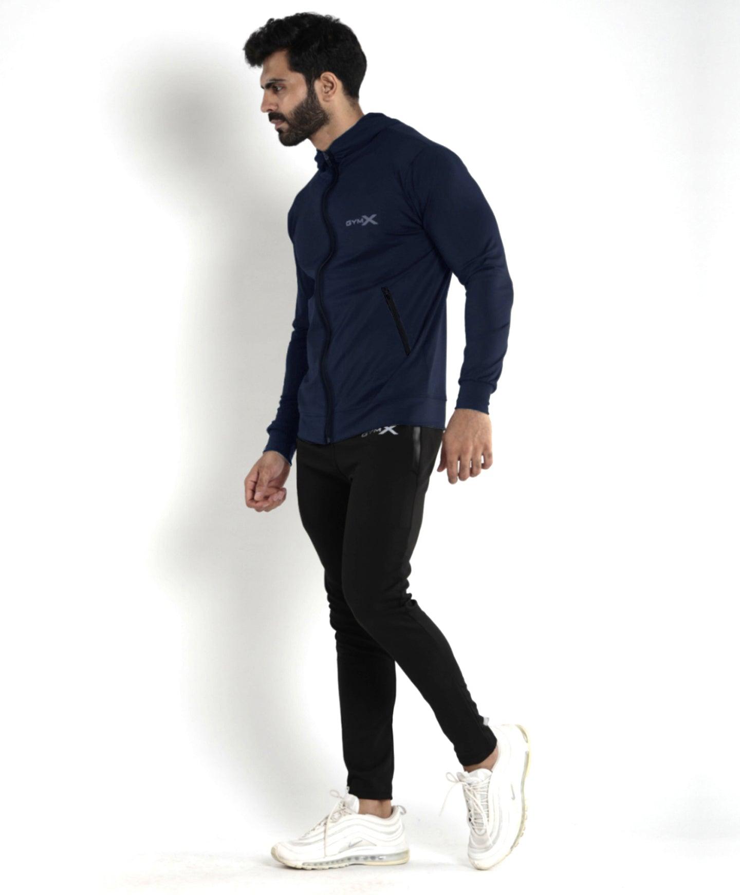 Lancer Muscle Fit Hoodie- Splendid Blue- Sale