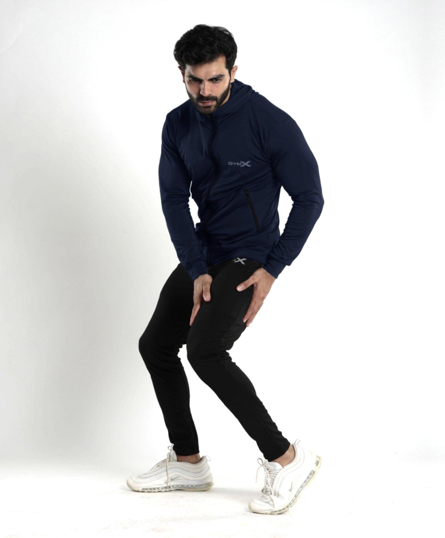 Lancer Muscle Fit Hoodie- Splendid Blue- Sale